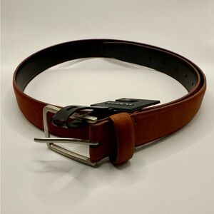 Alfani Faux Suede Belt Rust Color